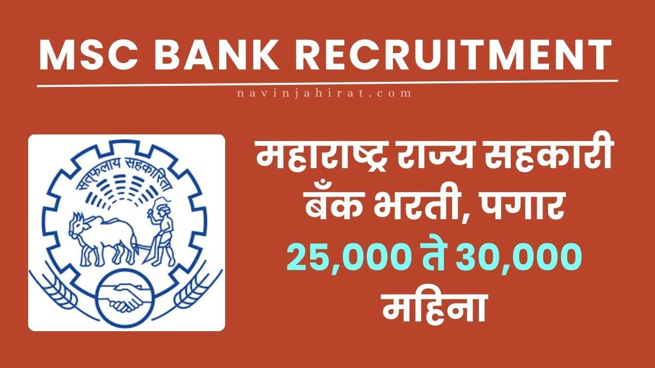 MSC Bank Recruitment 2024