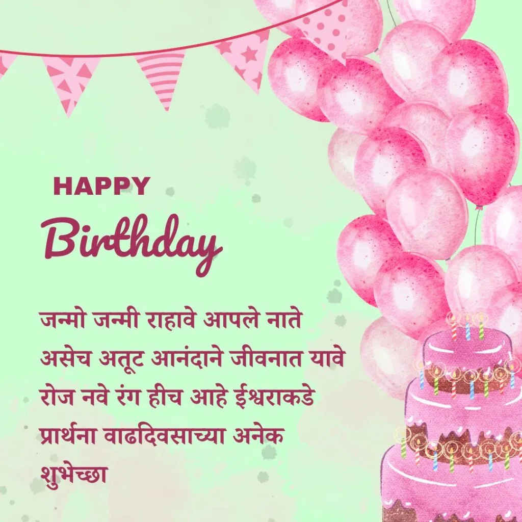 Happy Birthday Wishes Quotes In Marathi | वाढदिवसाच्या हार्दिक शुभेच्छा मराठीत 1 Happy Birthday Wishes In Marathi