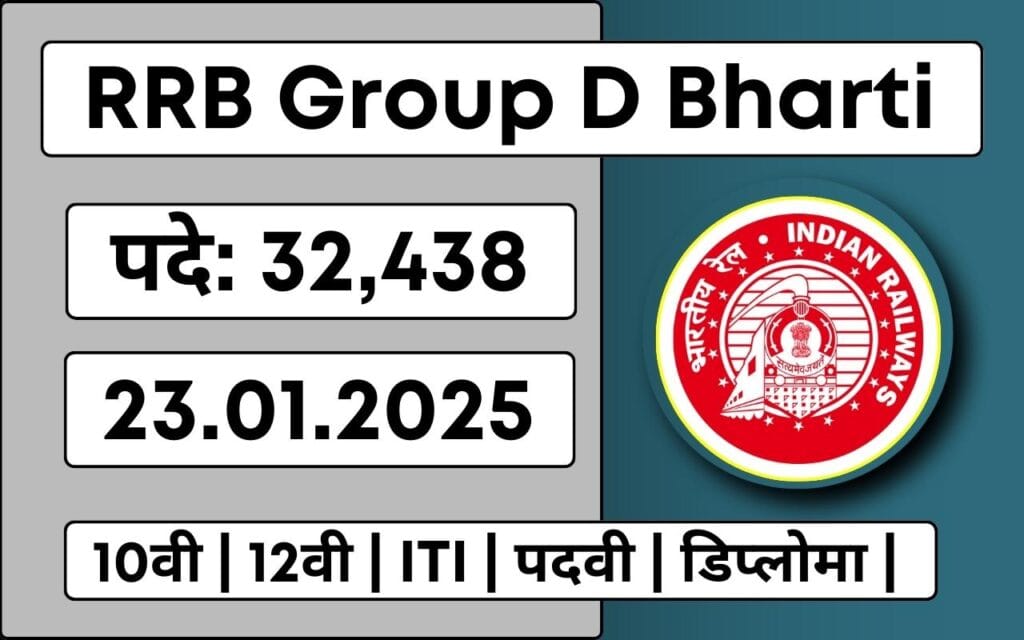 RRB Group D Bharti for 32,438 Posts